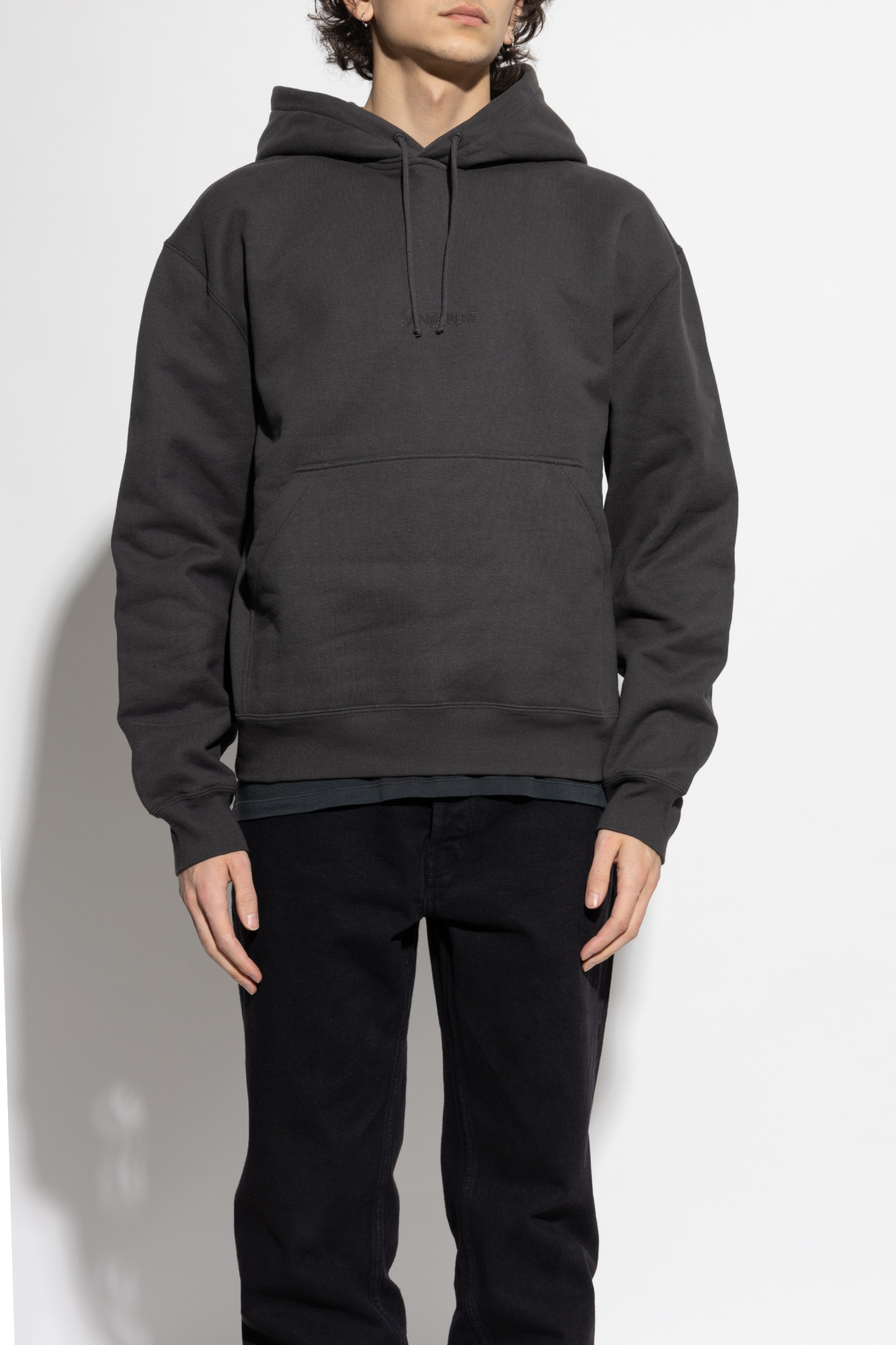Saint Laurent Sweatshirt with embroidered logo | Men's